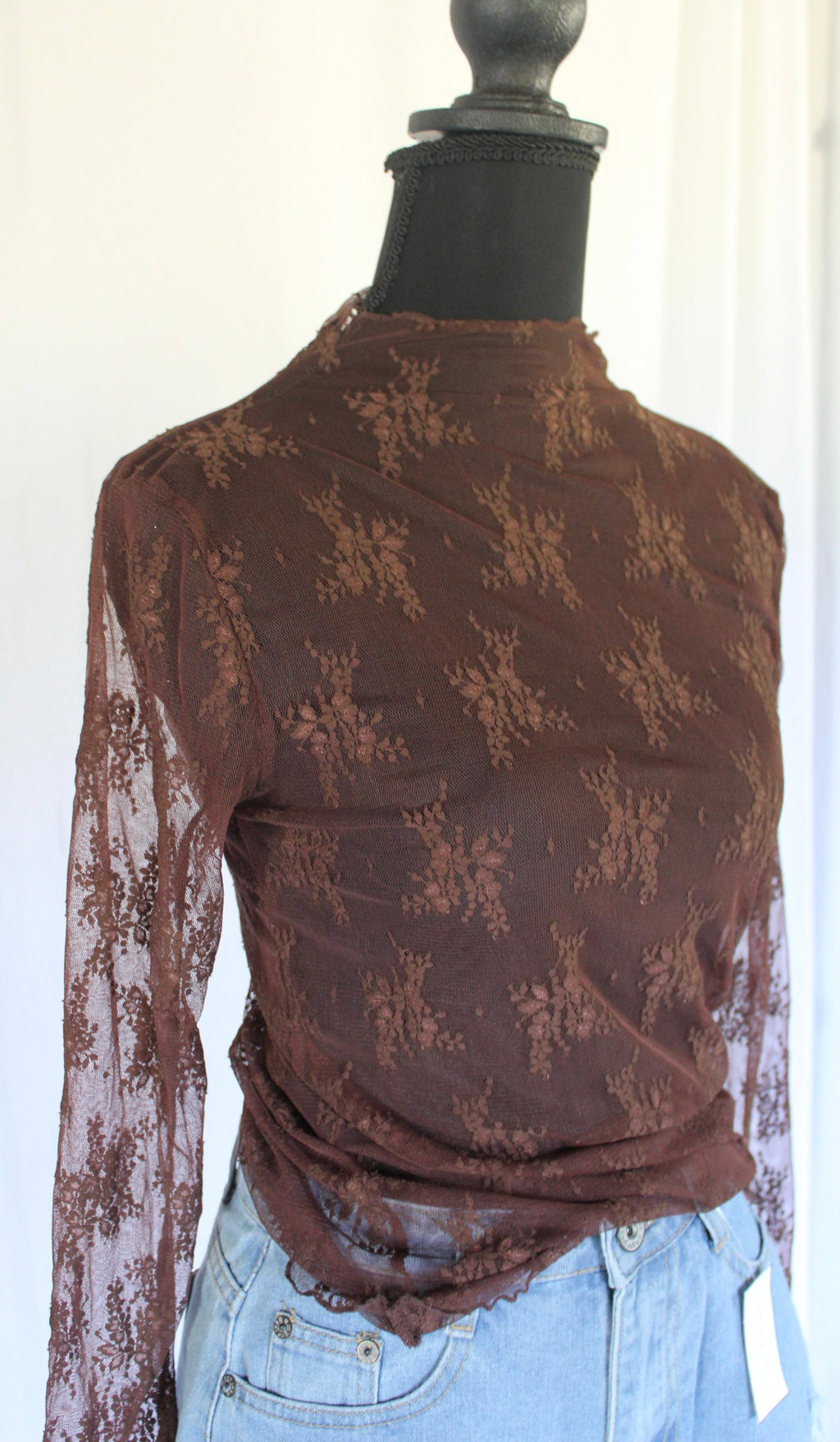 Lace Layering Long Sleeve Top