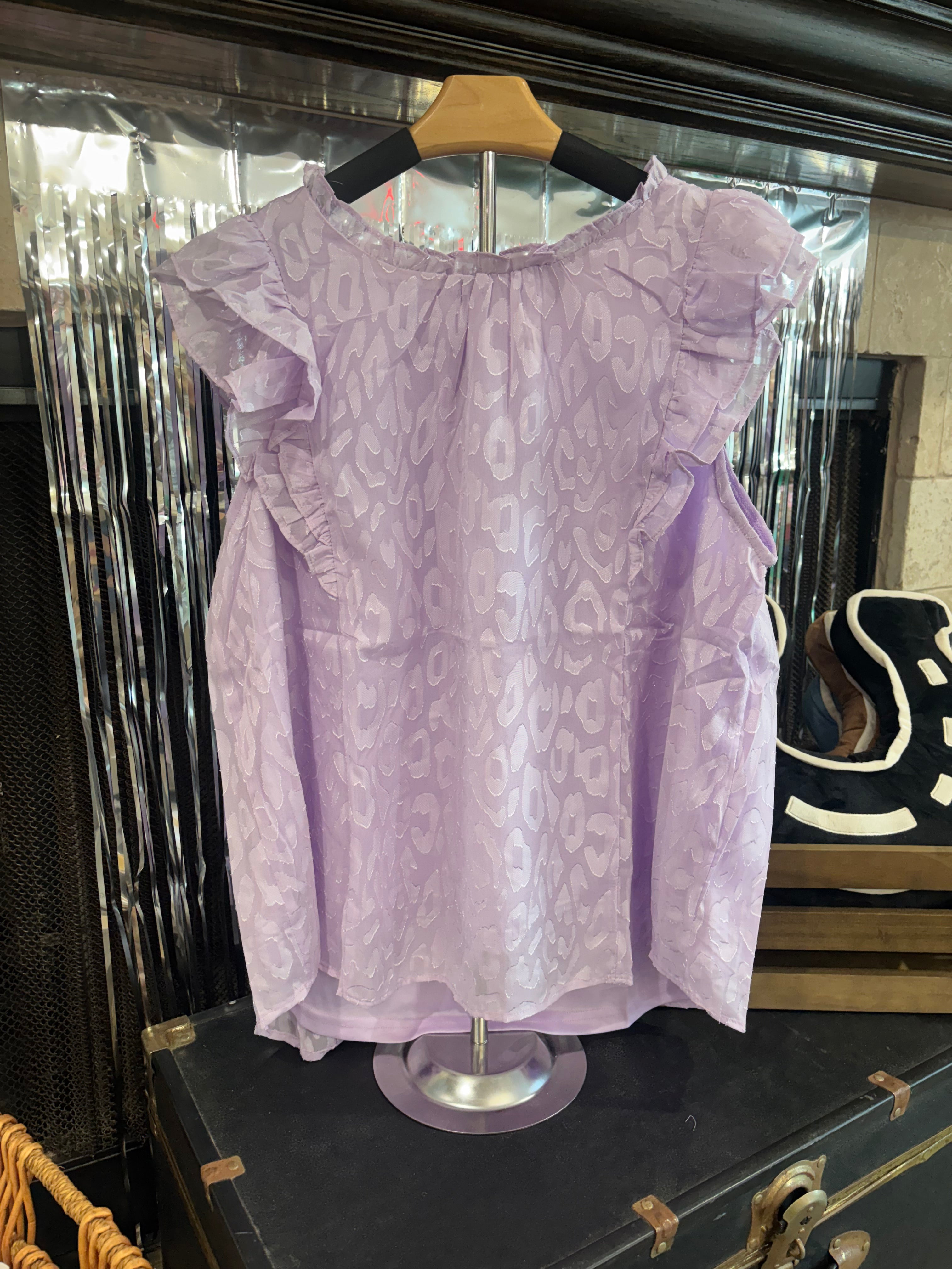 Violet Vixen Leopard Top