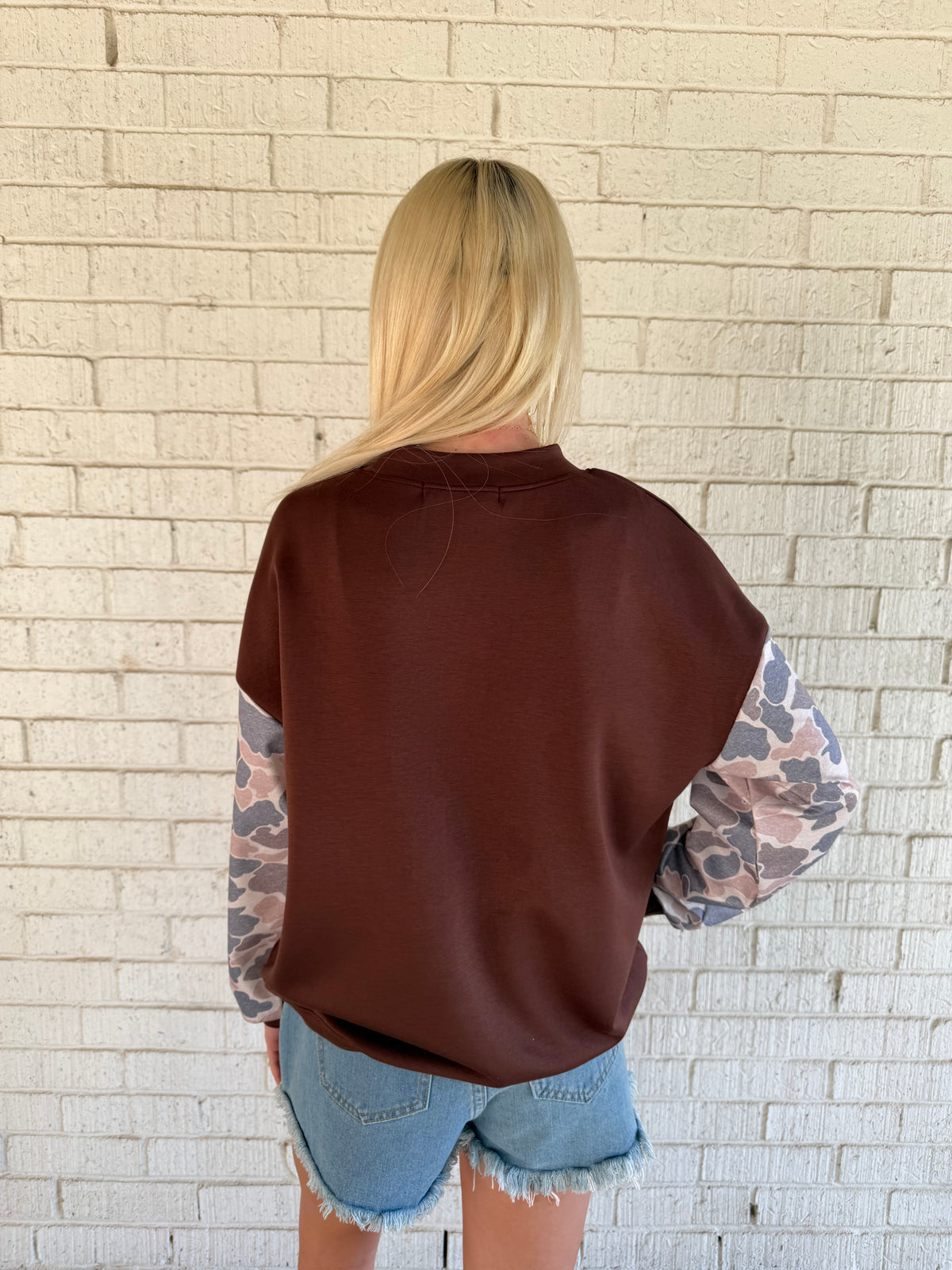 Duck Season Camo Sleeve Sweatshirt