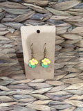 Yellow Flower Earrings