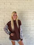 Duck Season Camo Sleeve Sweatshirt