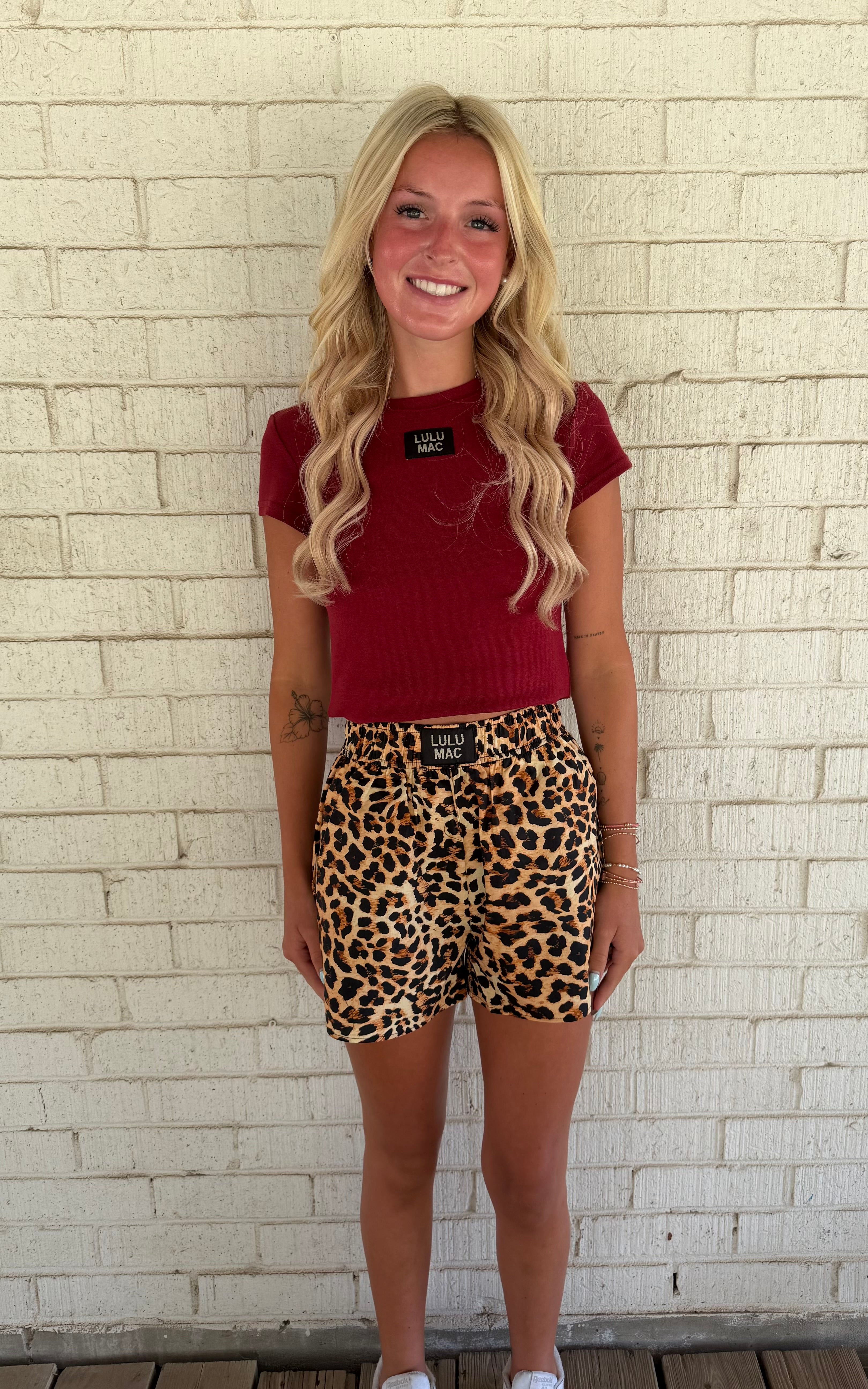 LULU MAC Leopard Shorts