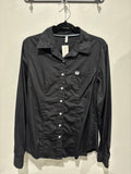 Pre-Loved Black Cinch Button Up