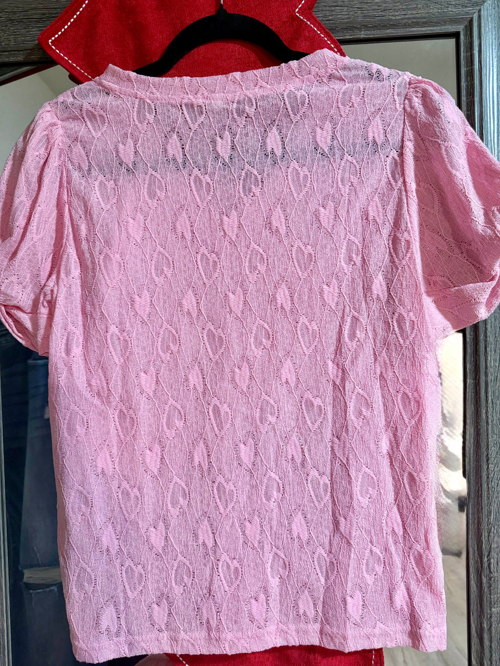 Heart V-Neck Blouse