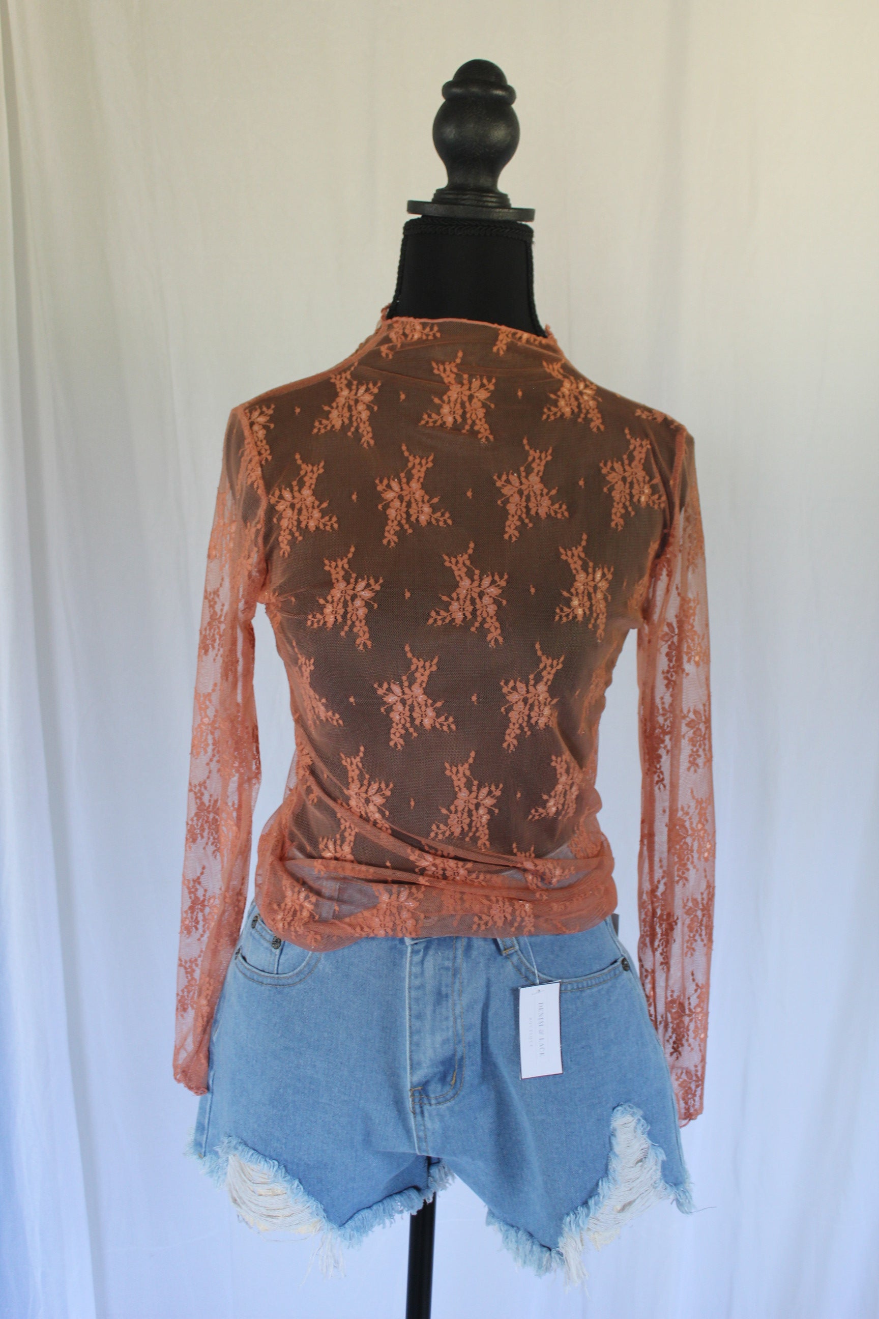 Lace Layering Long Sleeve Top