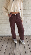 Toffee Studded Wide Leg Jeans