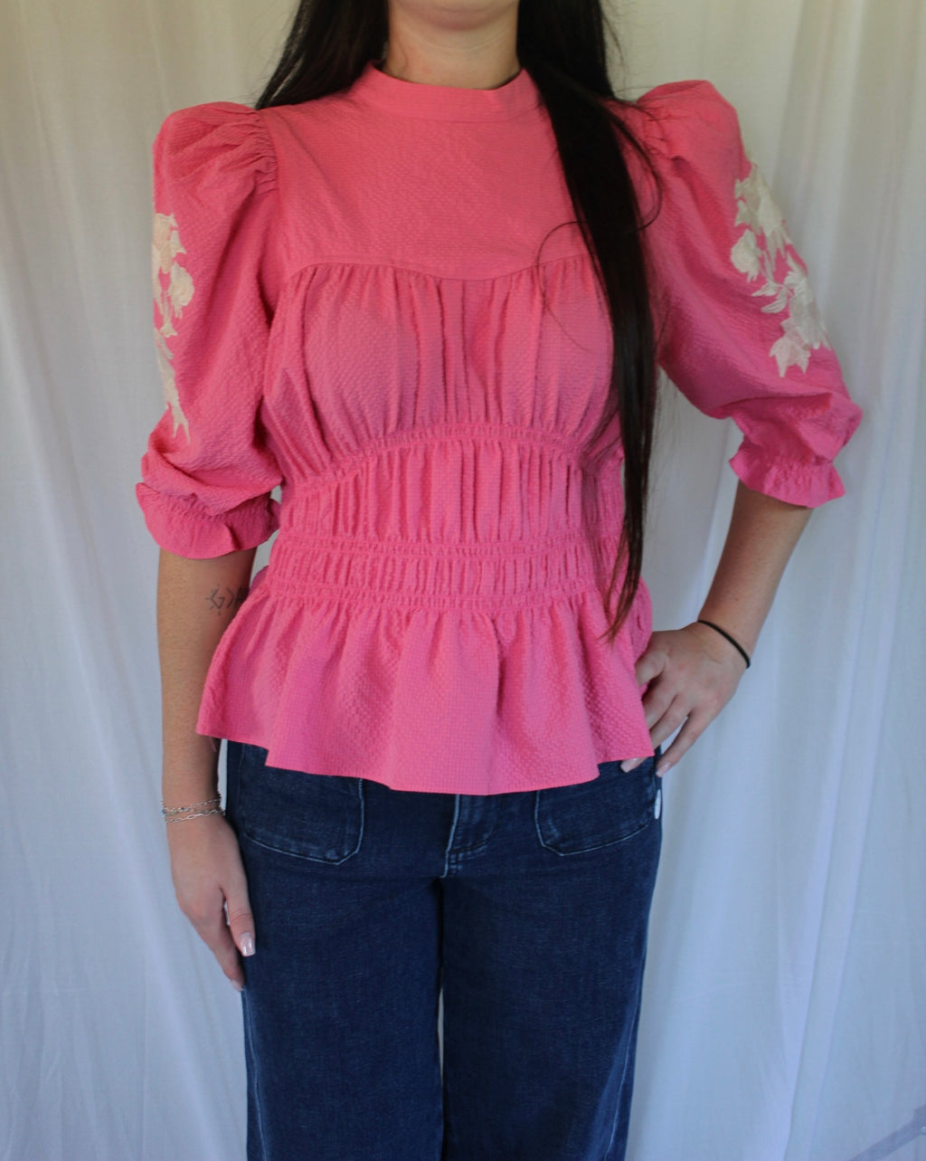 Pink Petal Peplum