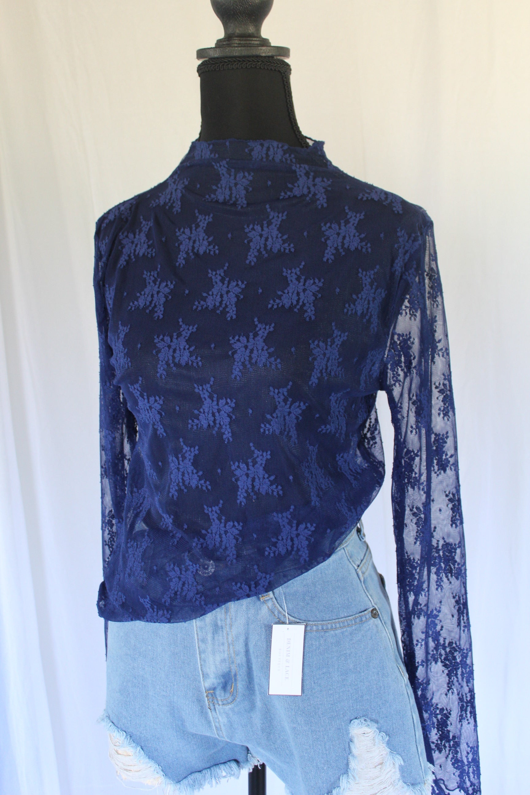 Lace Layering Long Sleeve Top