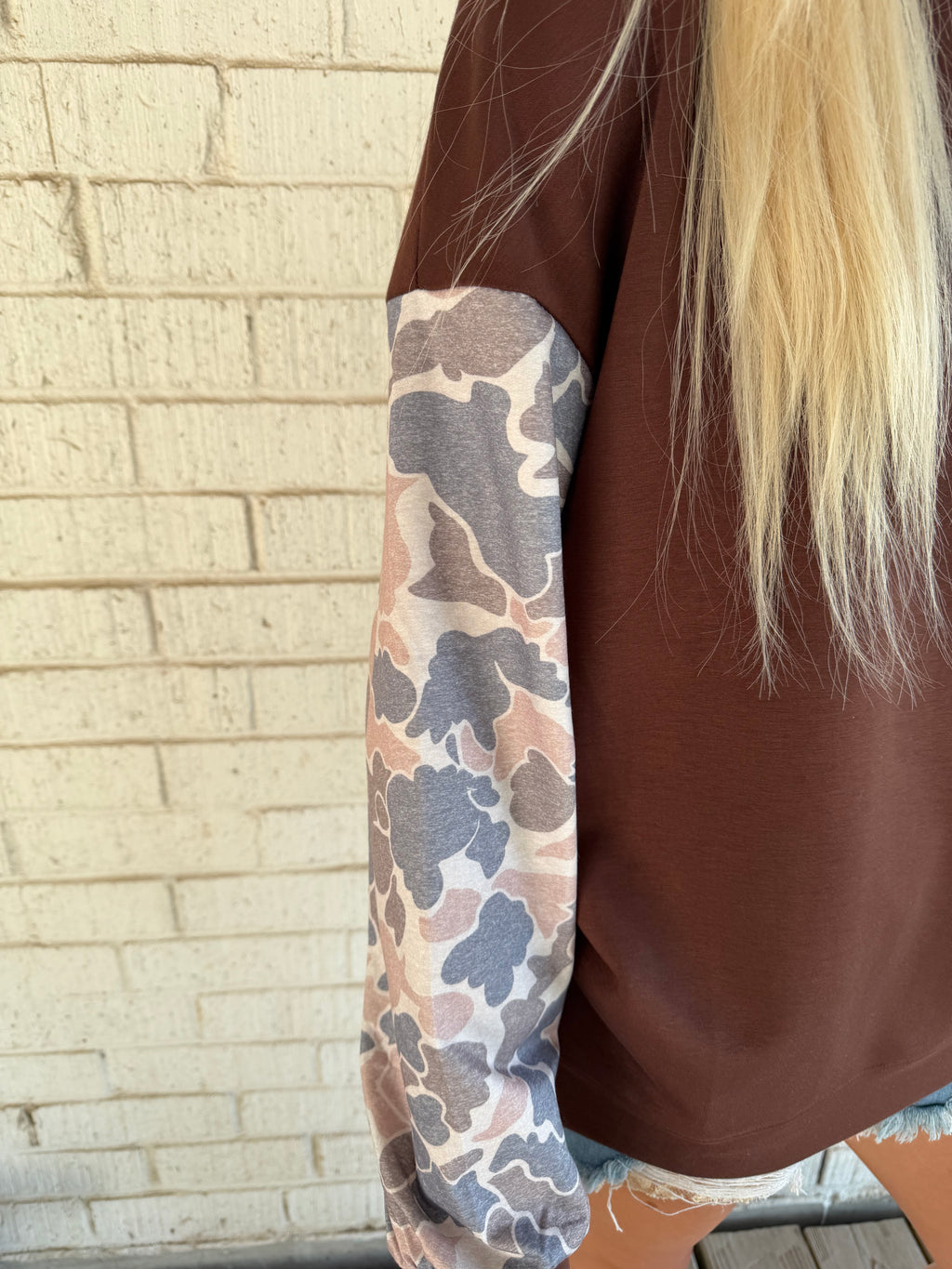 Duck Season Camo Sleeve Sweatshirt