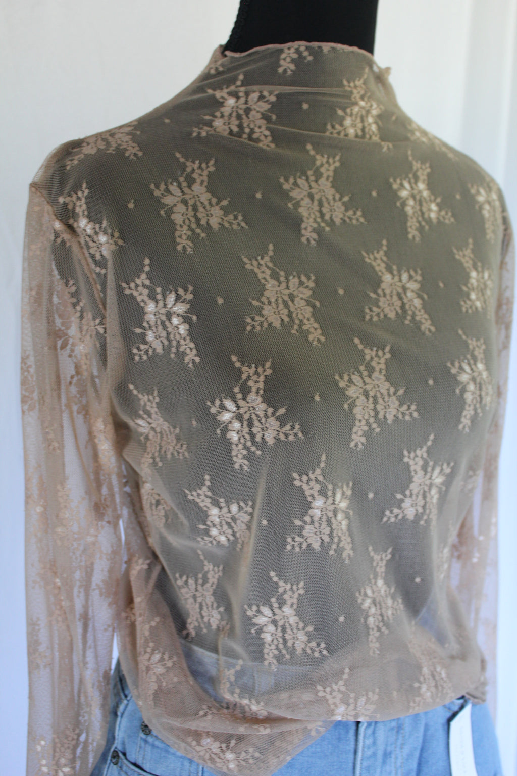 Lace Layering Long Sleeve Top