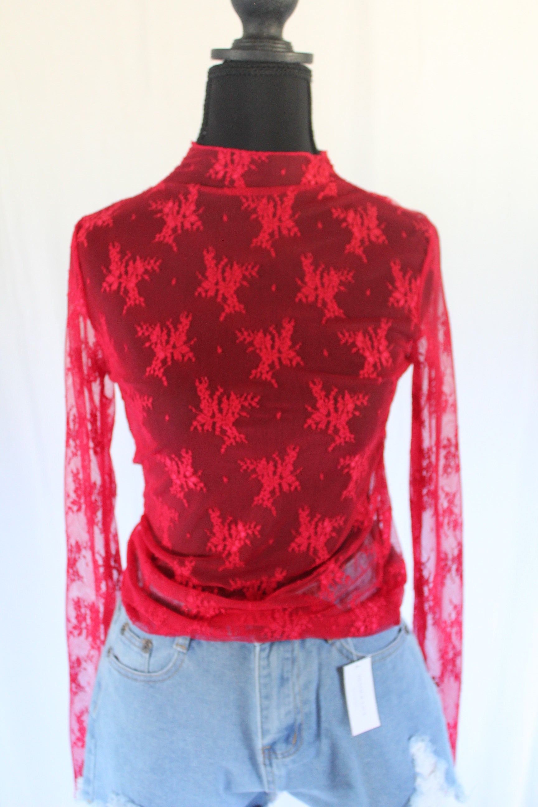 Lace Layering Long Sleeve Top