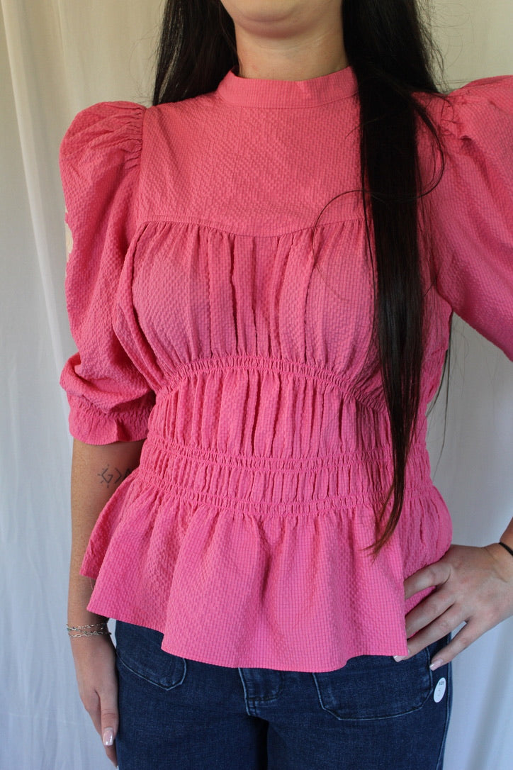 Pink Petal Peplum