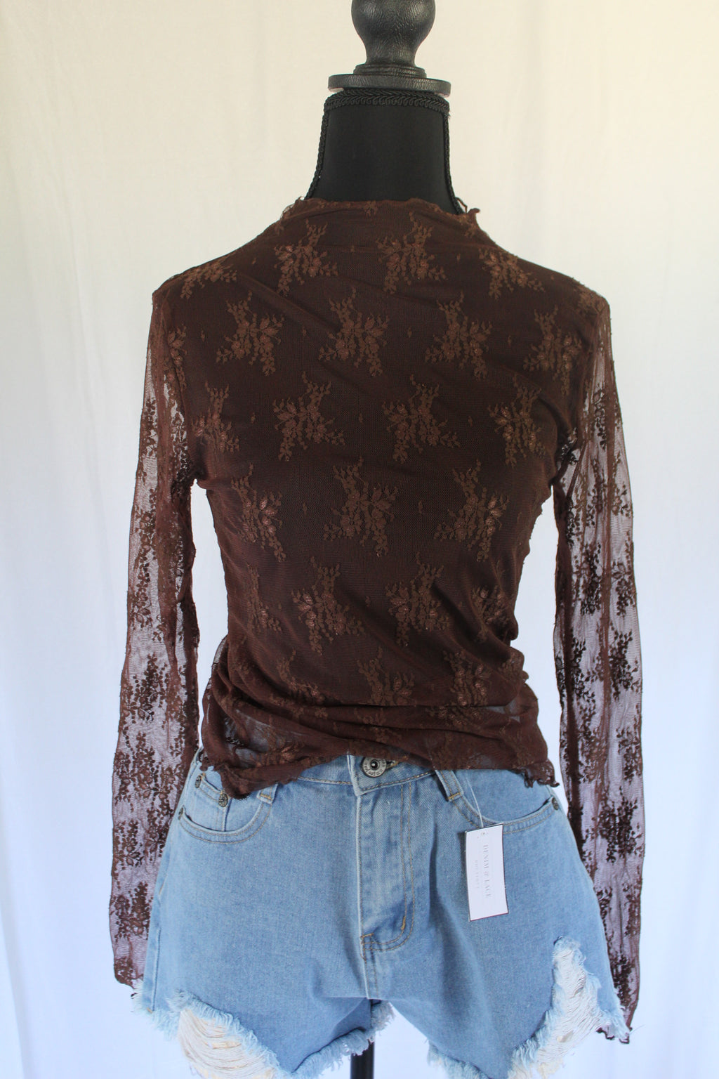 Lace Layering Long Sleeve Top