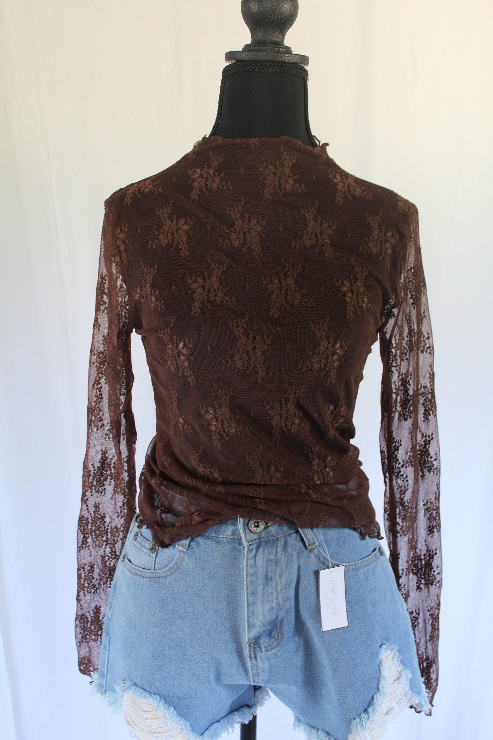Lace Layering Long Sleeve Top