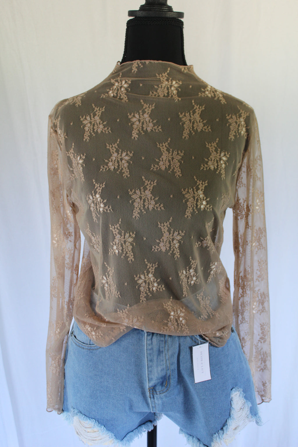 Lace Layering Long Sleeve Top