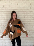 Patchwork Halloween Pullover