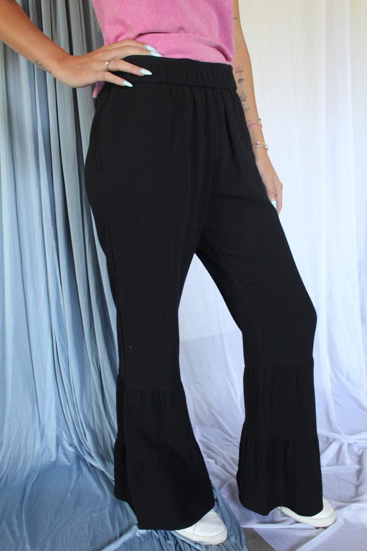 Midnight Ruffle Pants