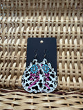 Lightning Strike Oval Earrings