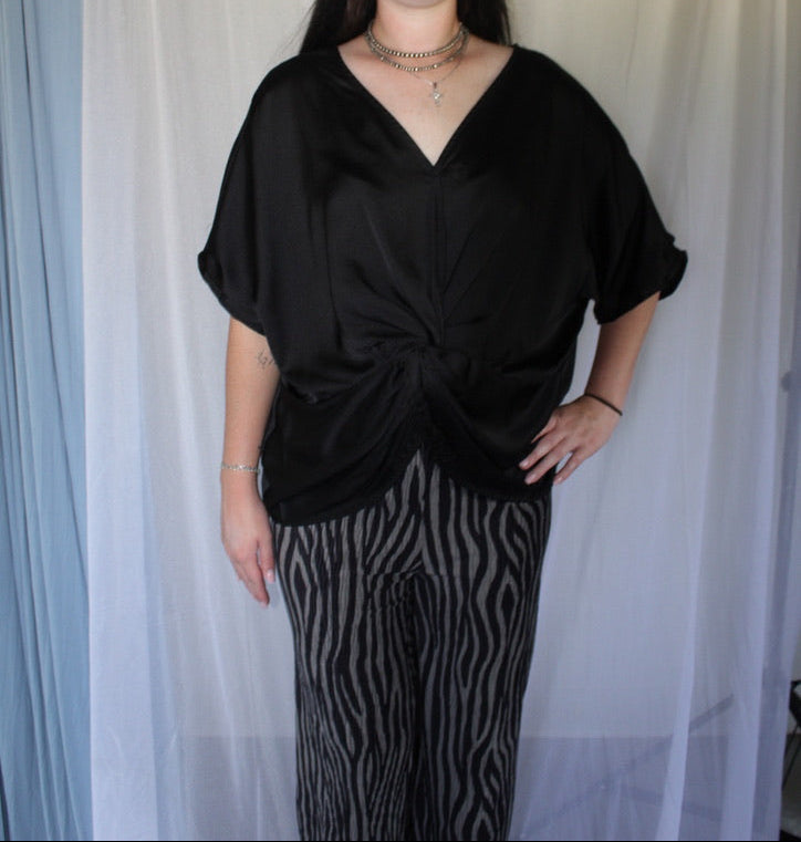 Satin Twist Blouse