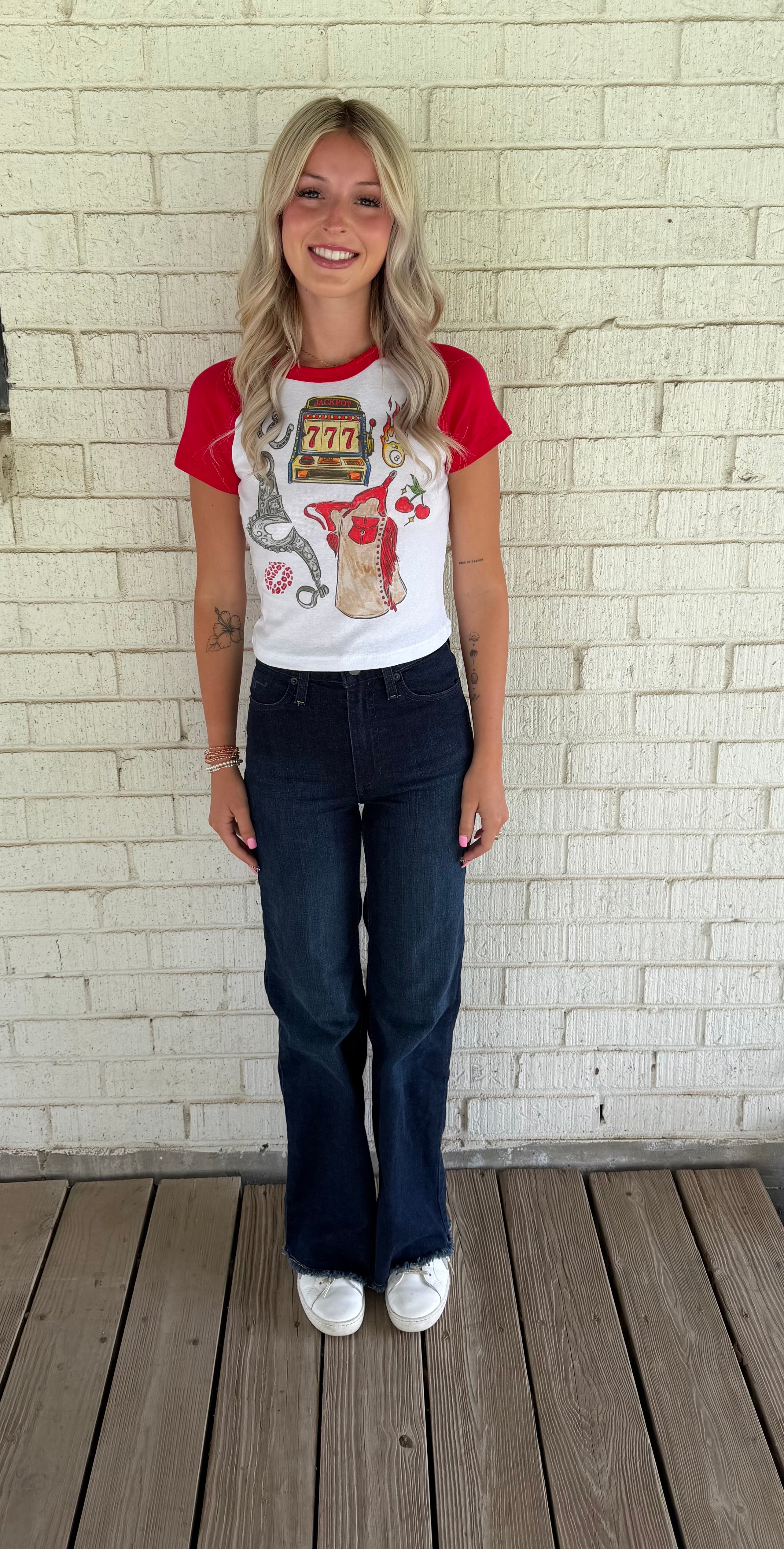 Chaps of Fortune Baby Tee