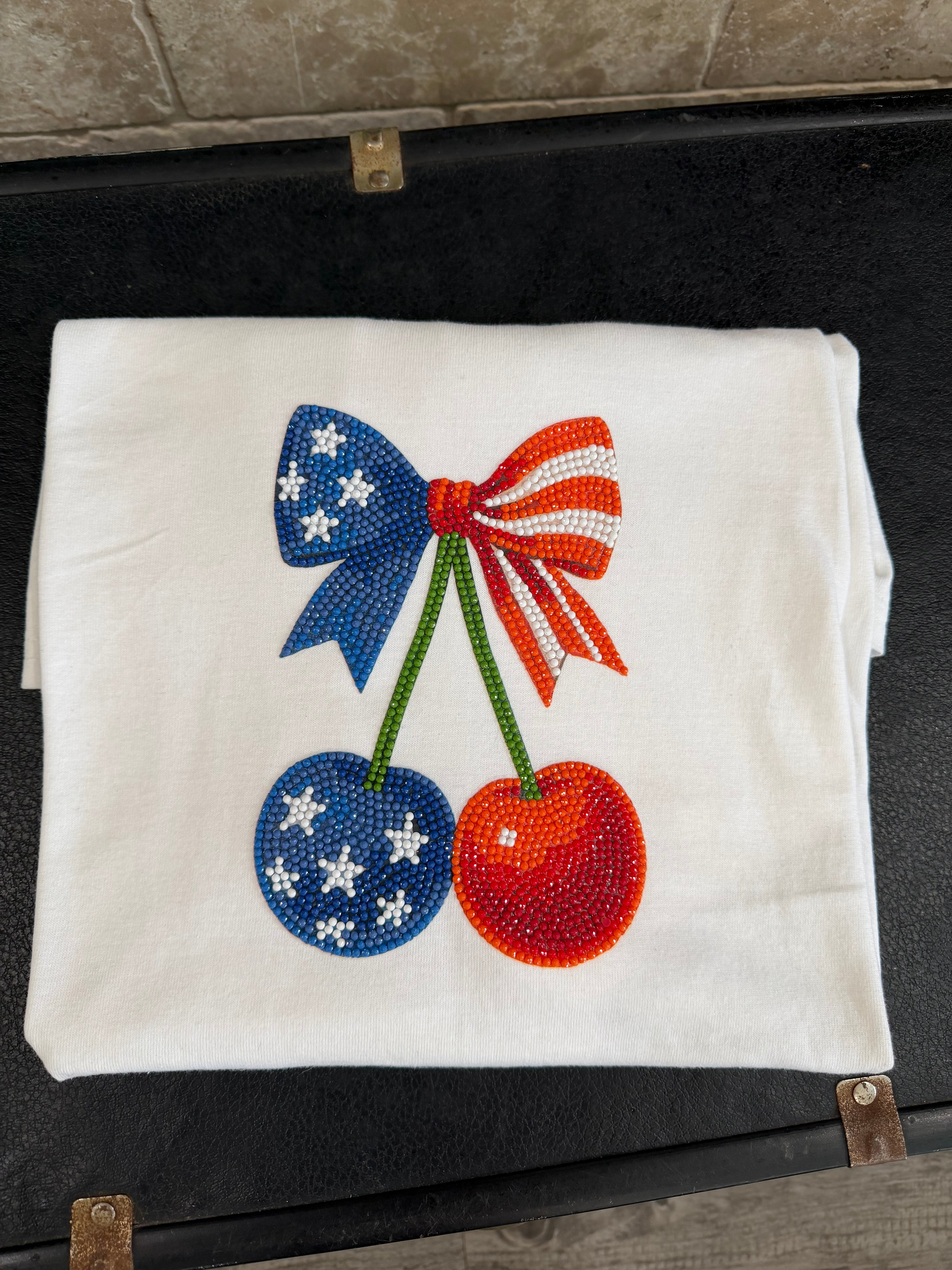 Cherry Bomb Bedazzled Tee
