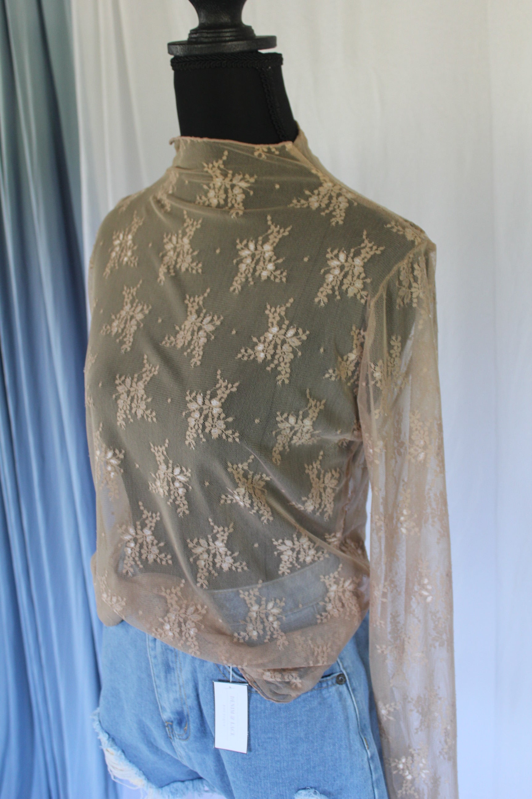Lace Layering Long Sleeve Top