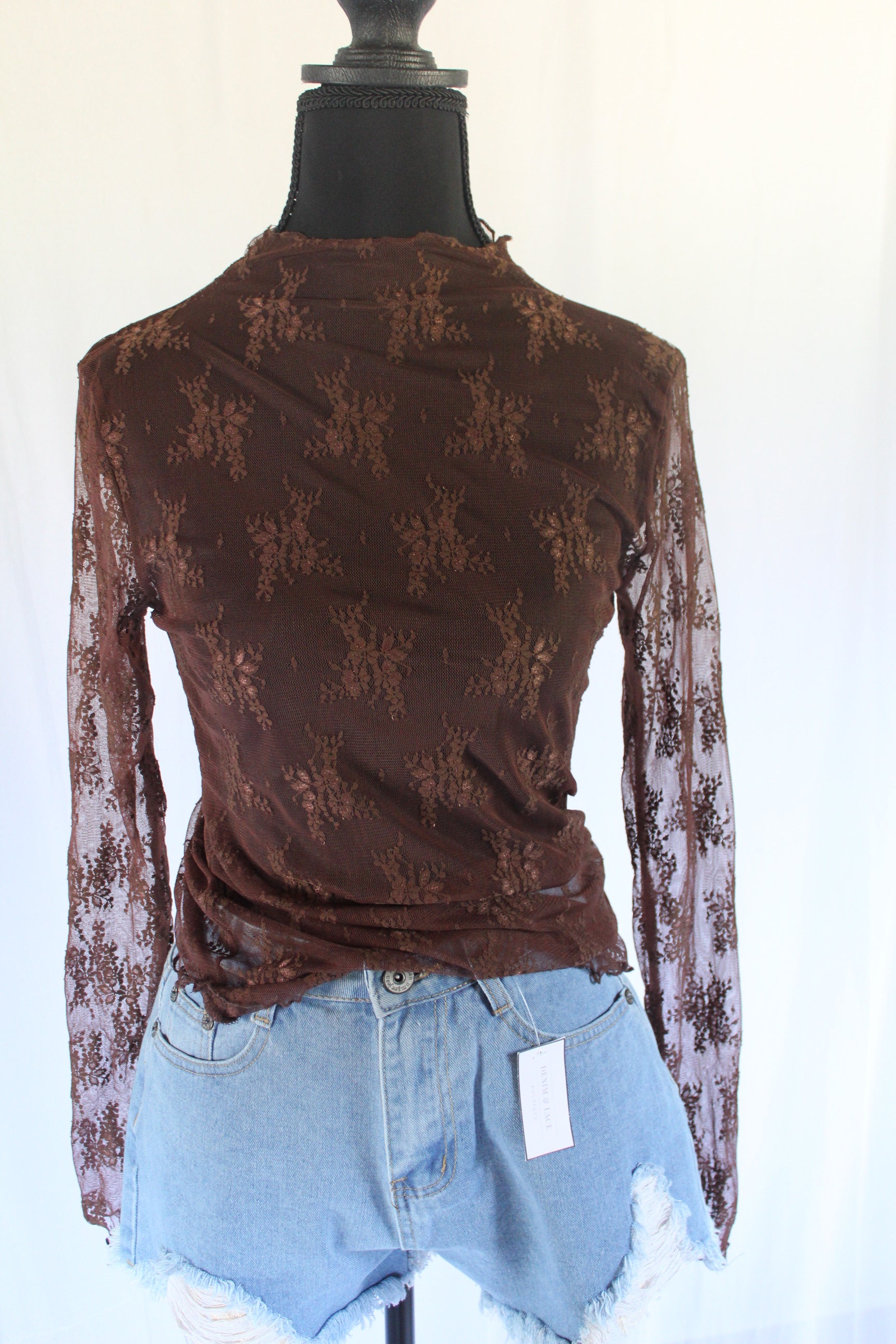 Lace Layering Long Sleeve Top