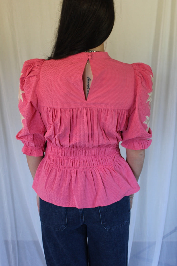 Pink Petal Peplum