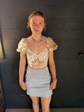 Champagne Lace Top