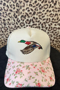 Floral Mallard Trucker Hat