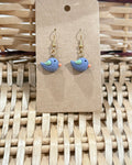Purple Bird Earrings