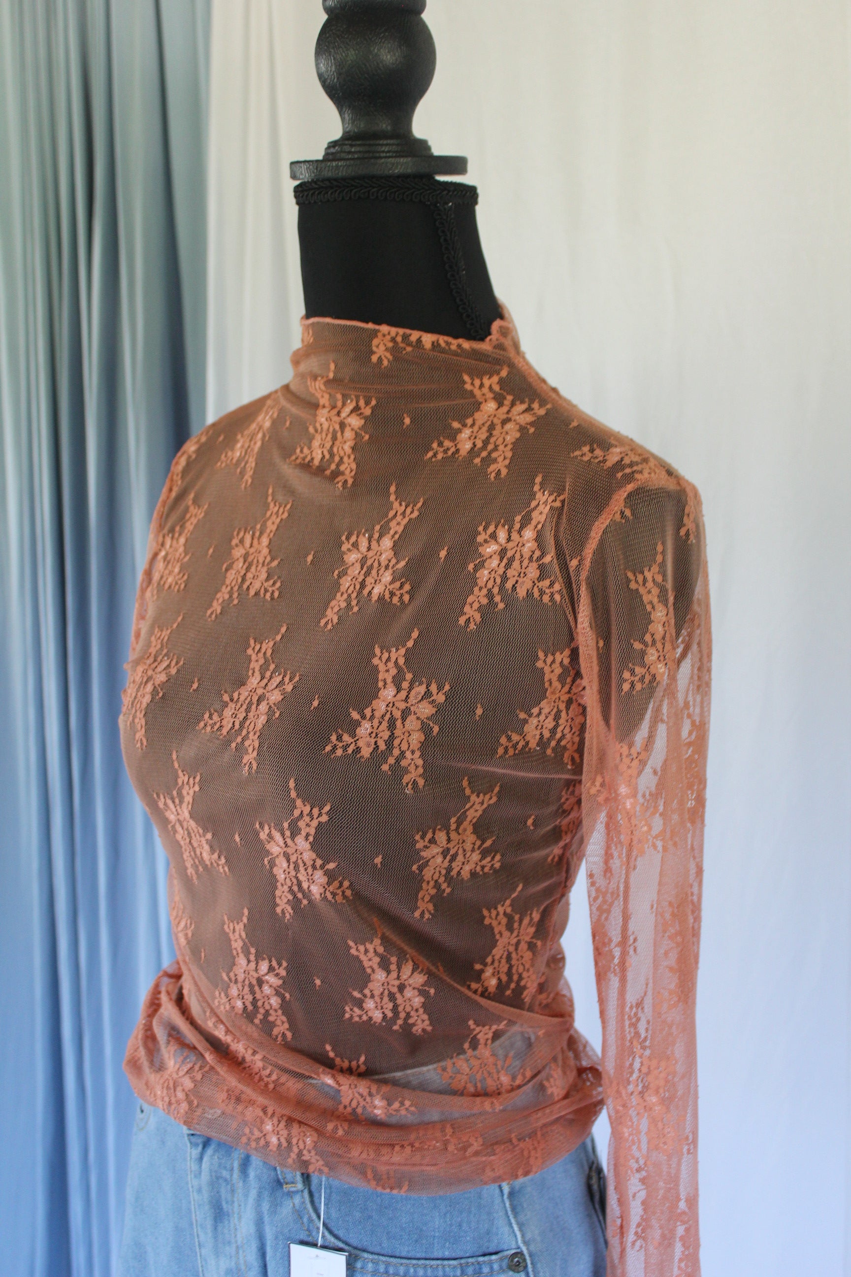 Lace Layering Long Sleeve Top