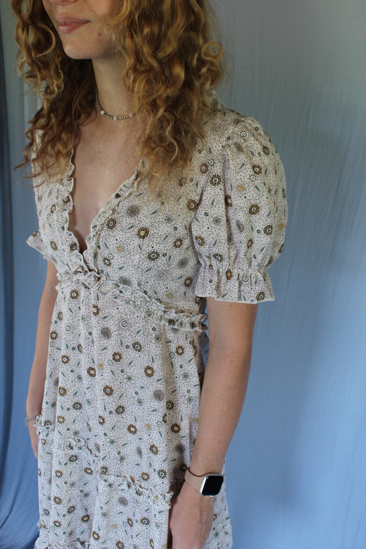 Meadow Whisper Midi Dress