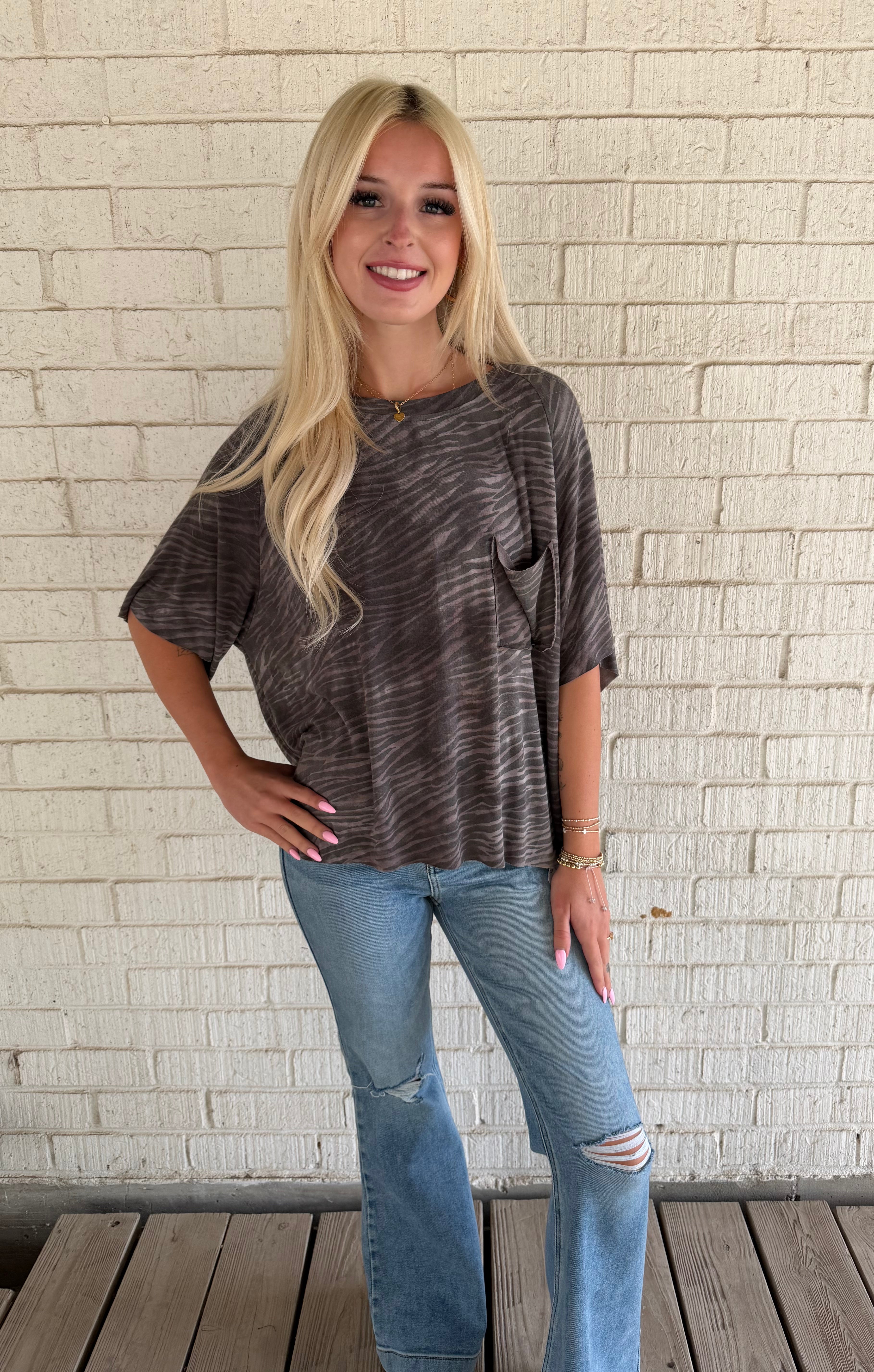 Run Wild Oversized Top