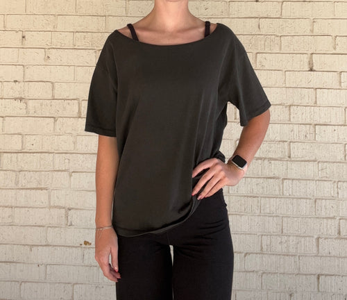 Boat Neck Basic Tee