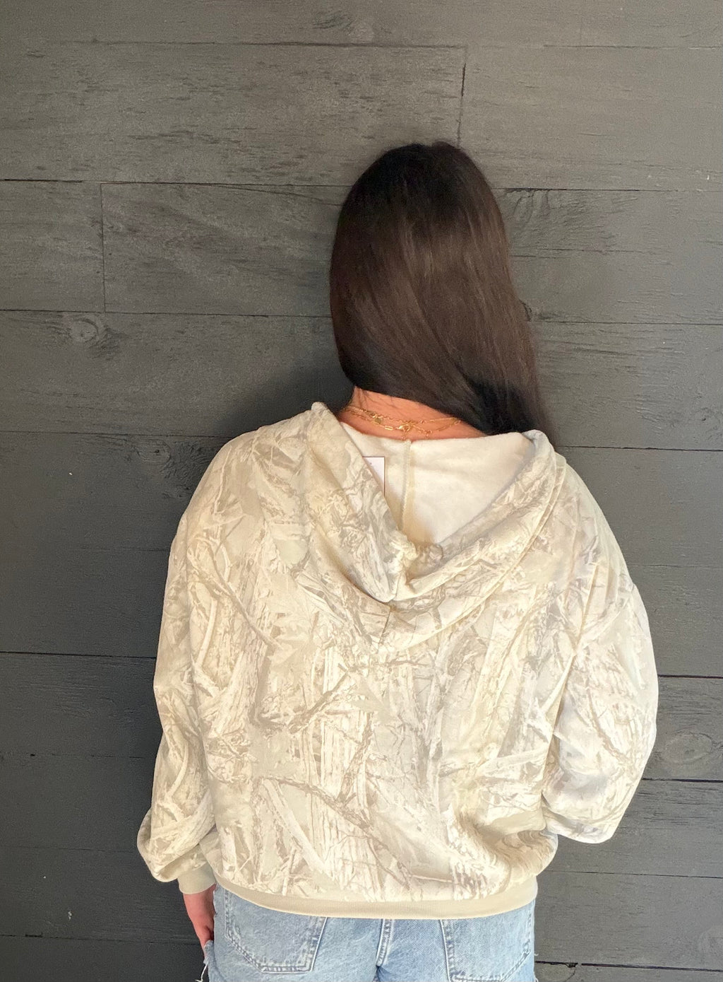 Camo Zip Up Hoodie