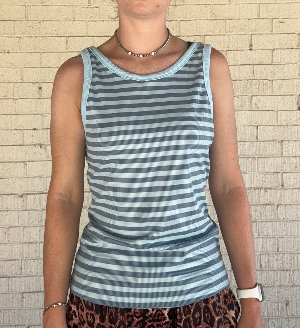Blue Stripe Tank