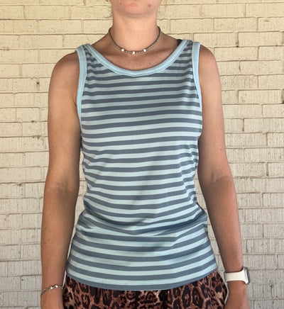 Blue Stripe Tank