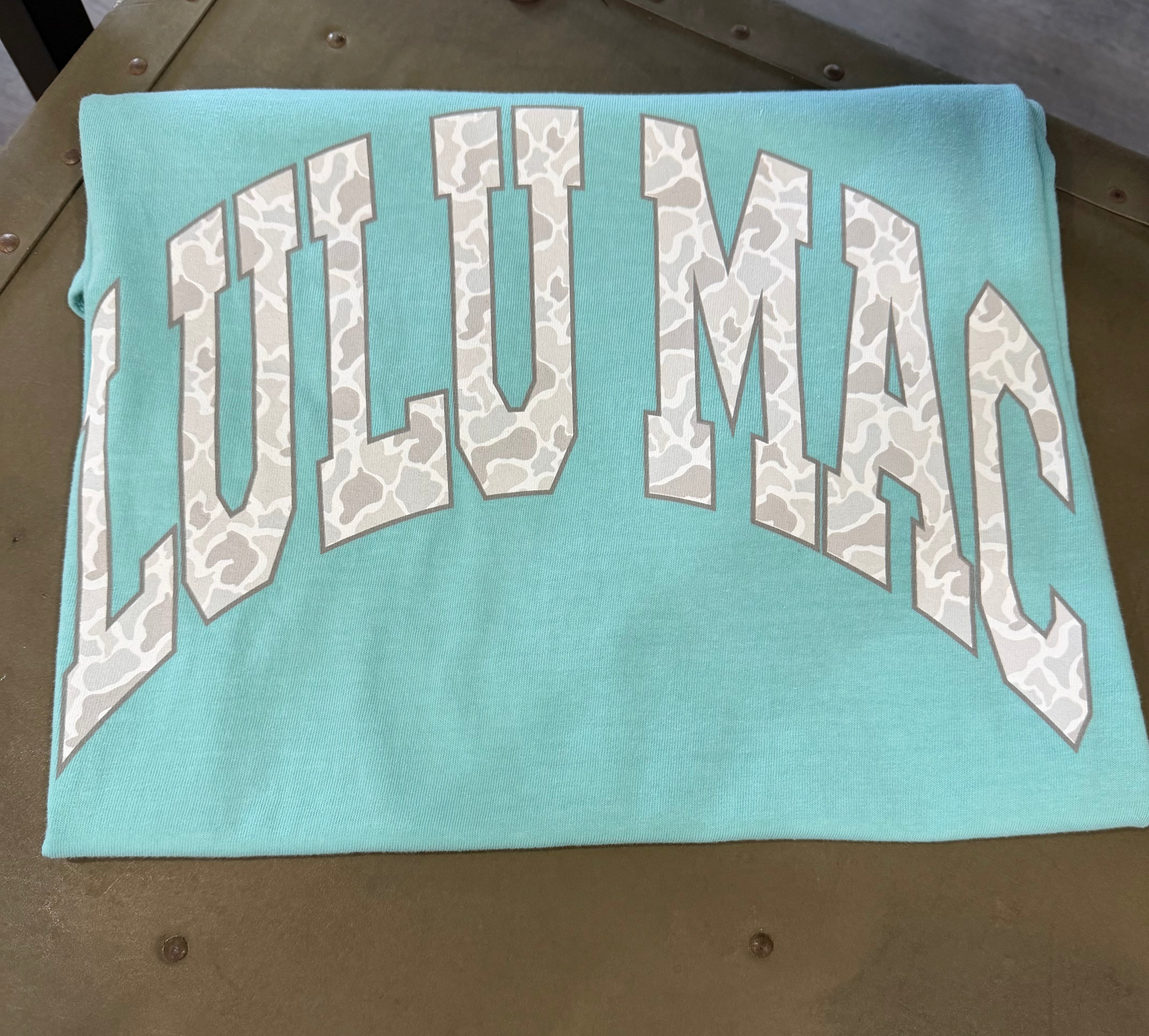 LULU MAC Camo Comfort Colors Tee