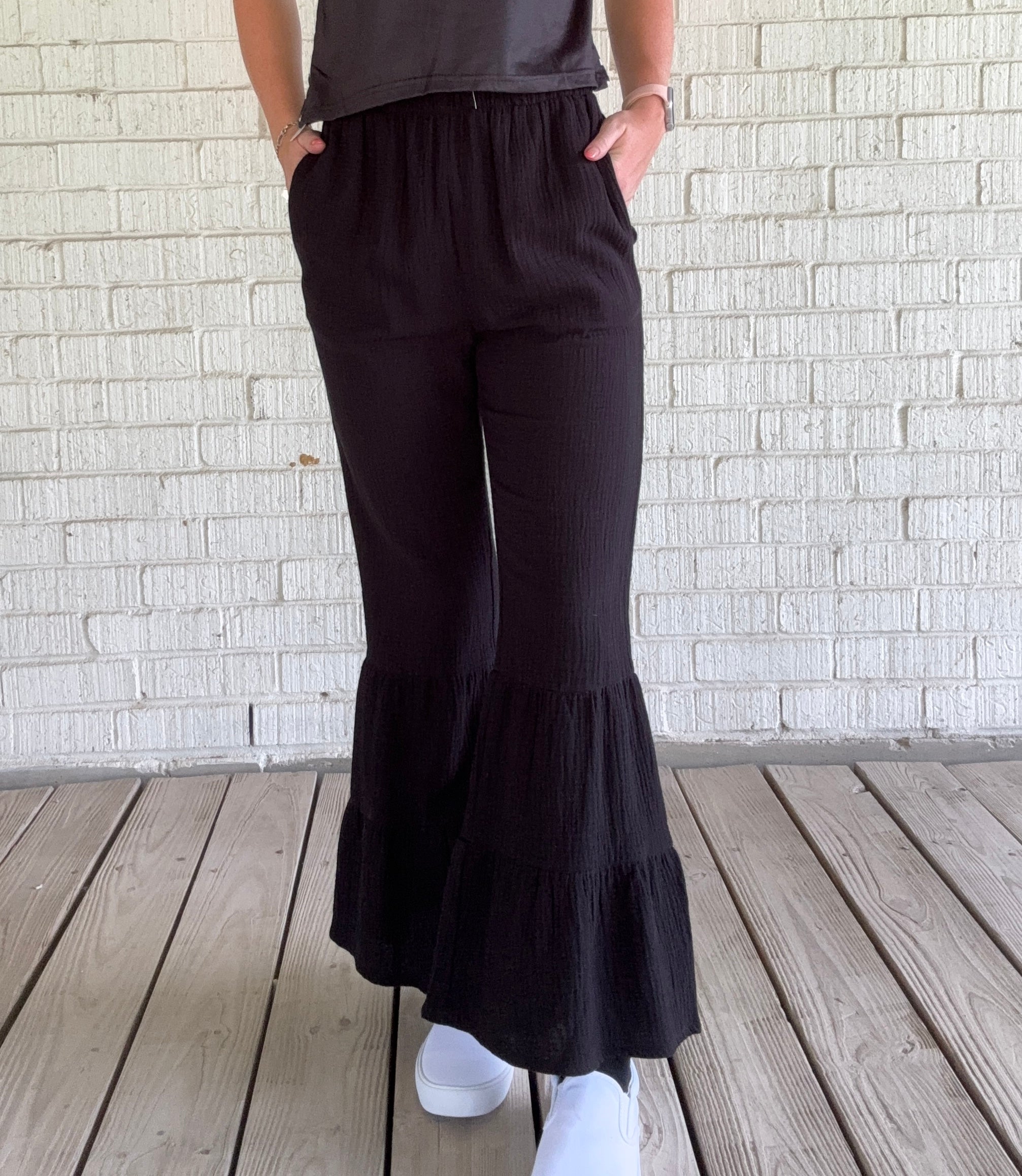 Midnight Ruffle Pants