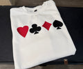 Playing Cards Embroidered Sweatshirt