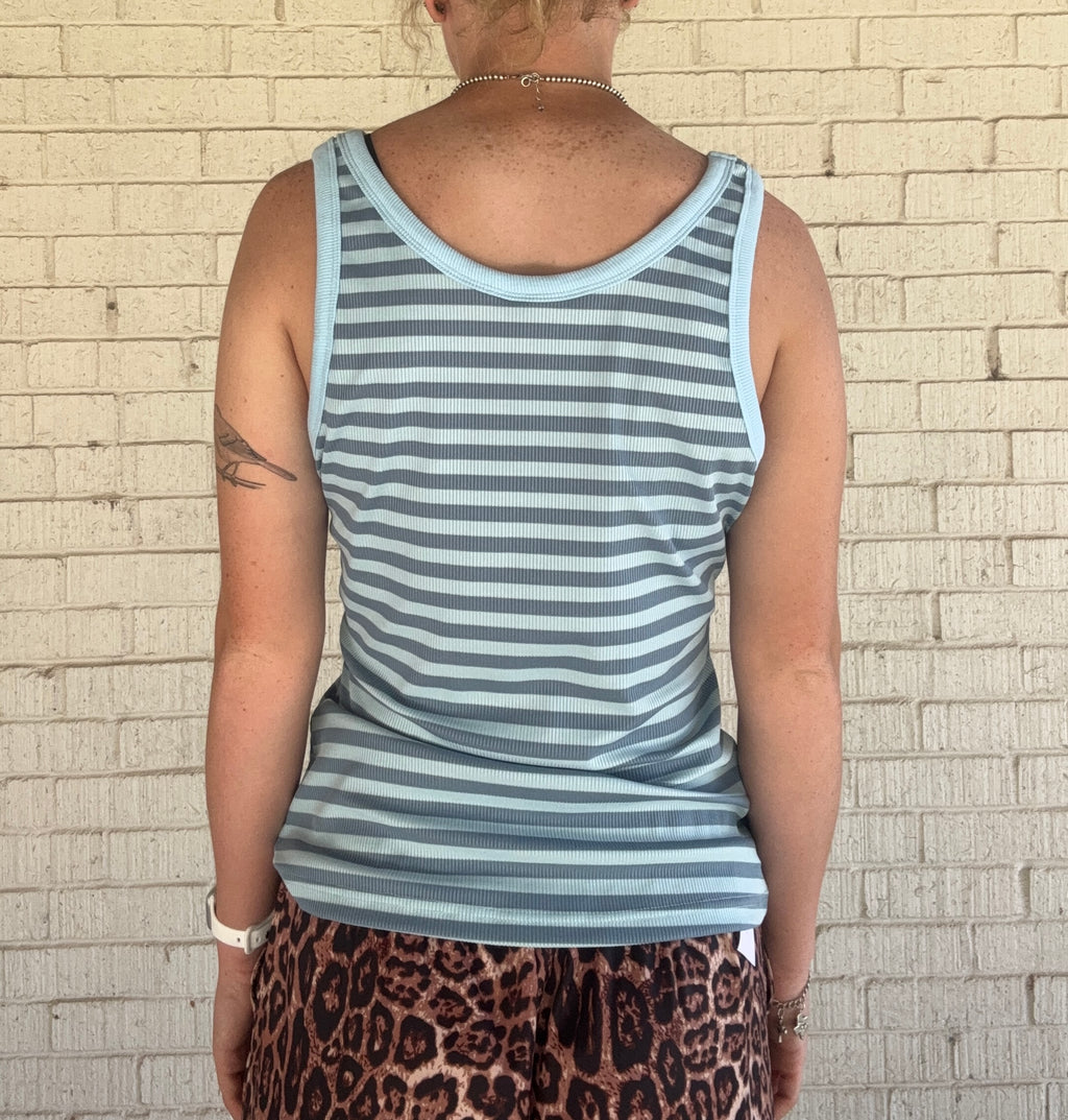 Blue Stripe Tank