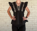 Midnight Darling Sleeveless Blouse