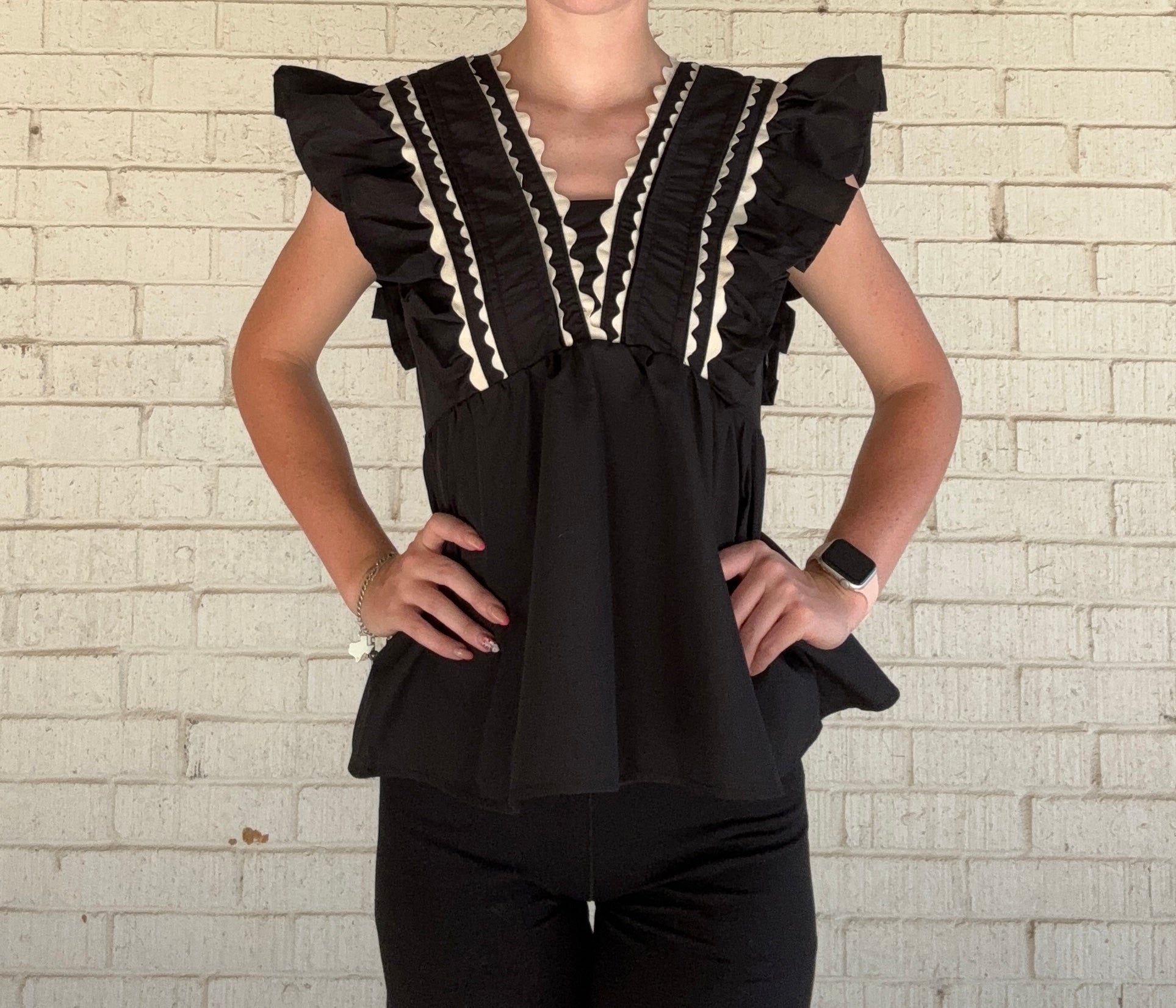 Midnight Darling Sleeveless Blouse