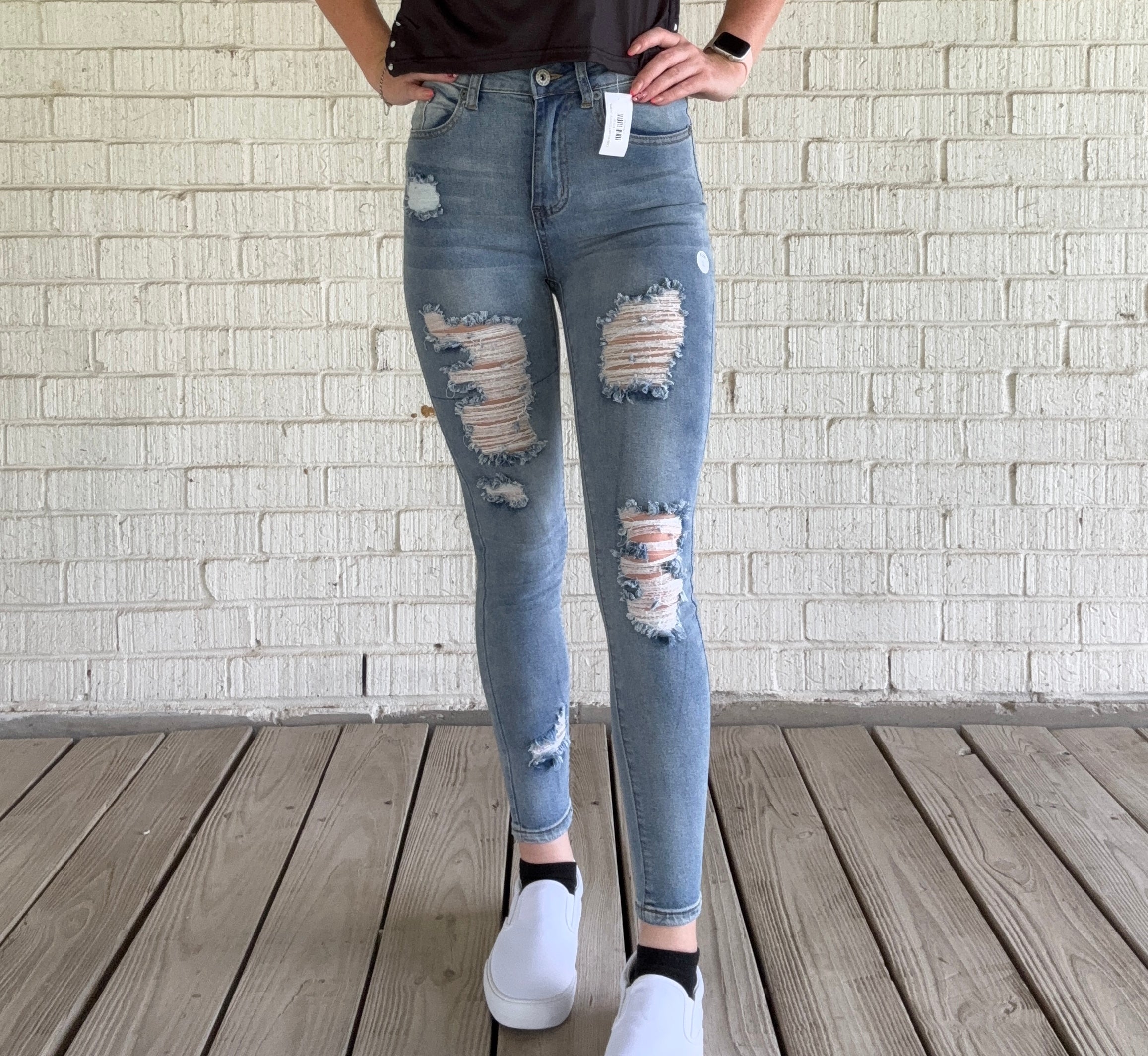 Distressed Skinny Jeans