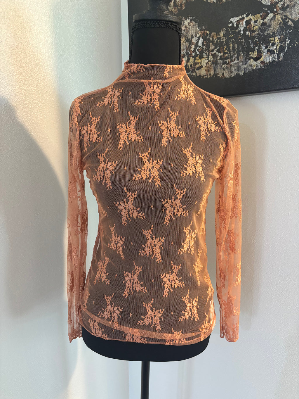 Lace Layering Long Sleeve Top