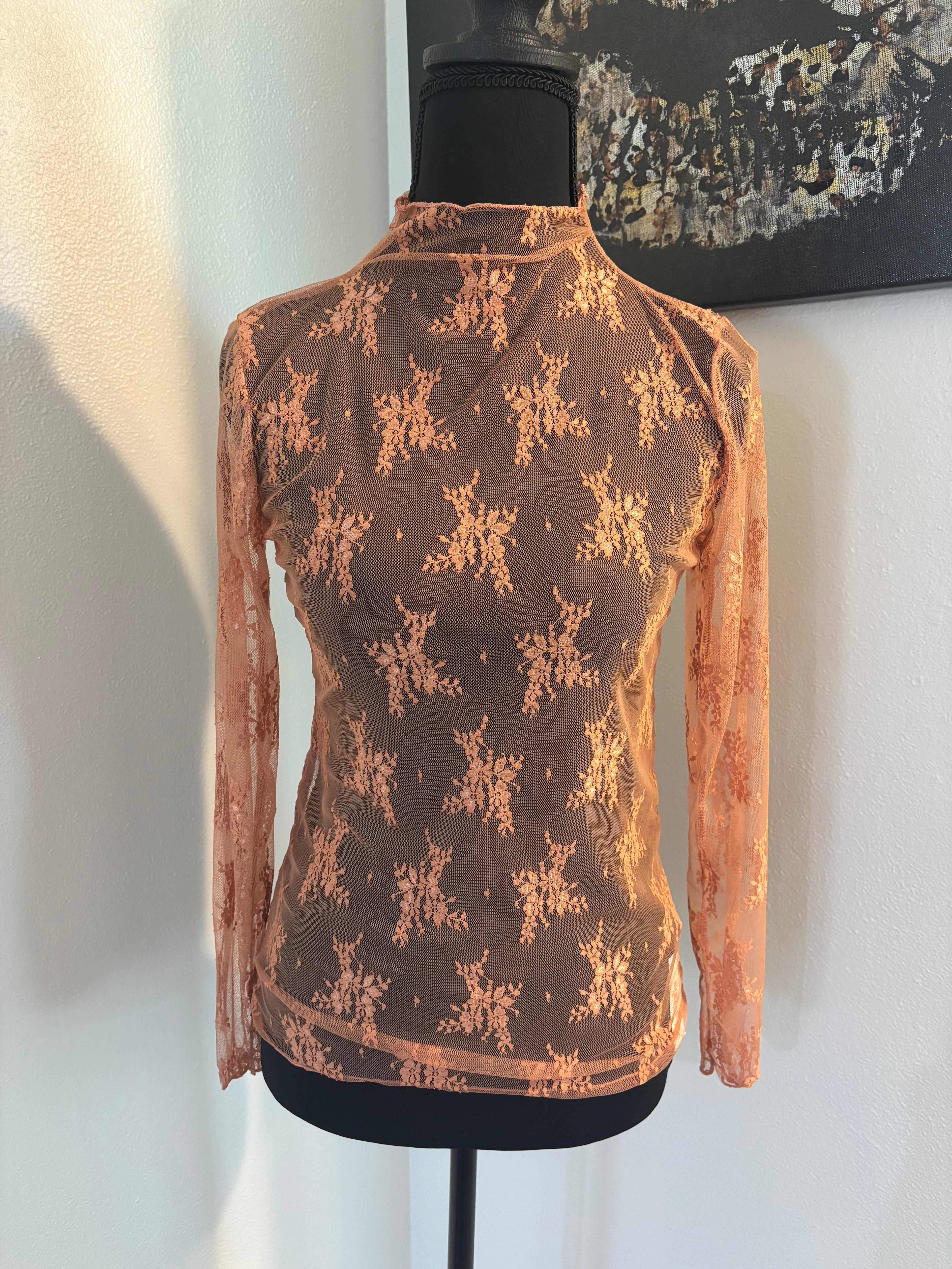 Lace Layering Long Sleeve Top