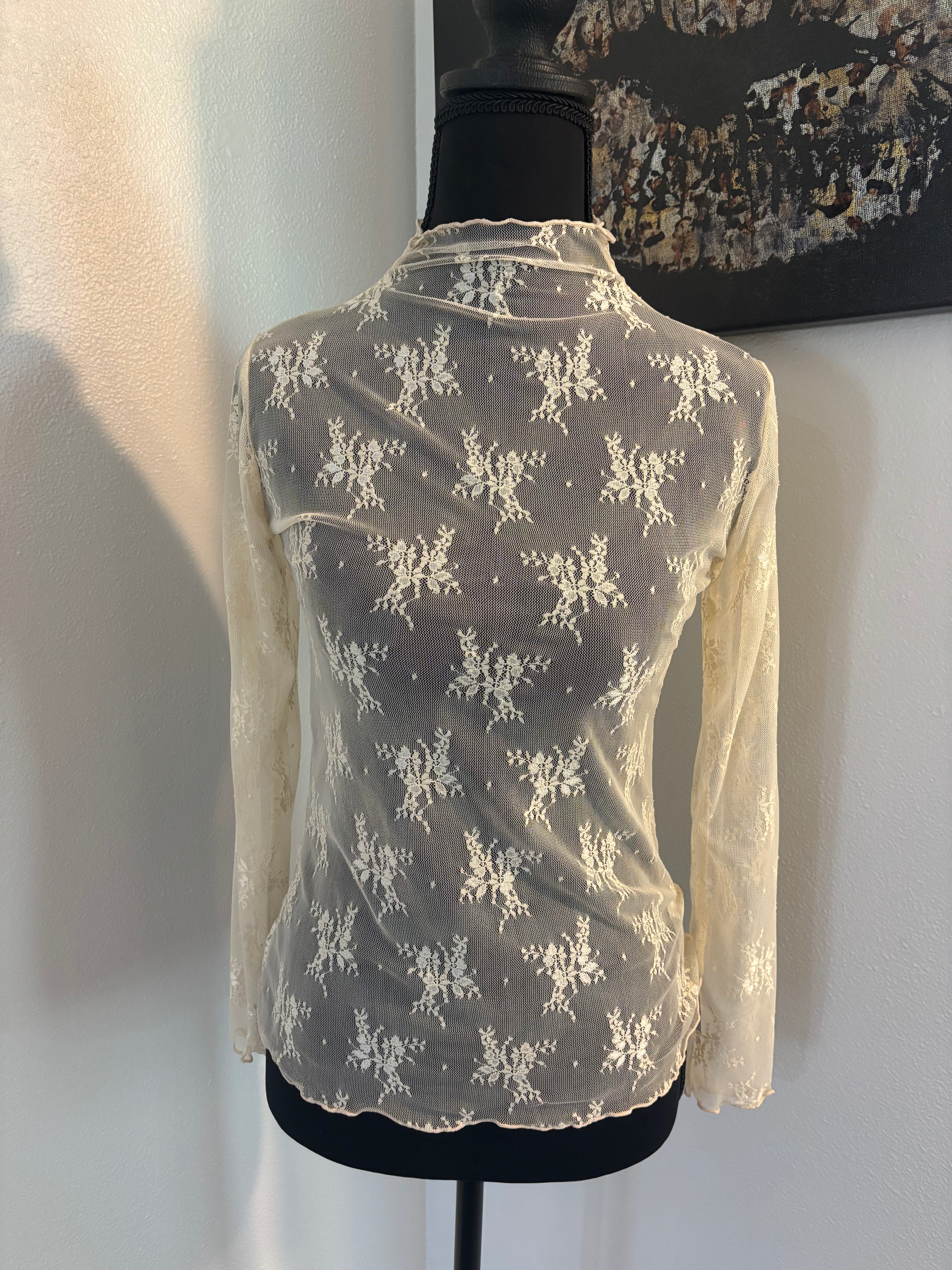 Lace Layering Long Sleeve Top