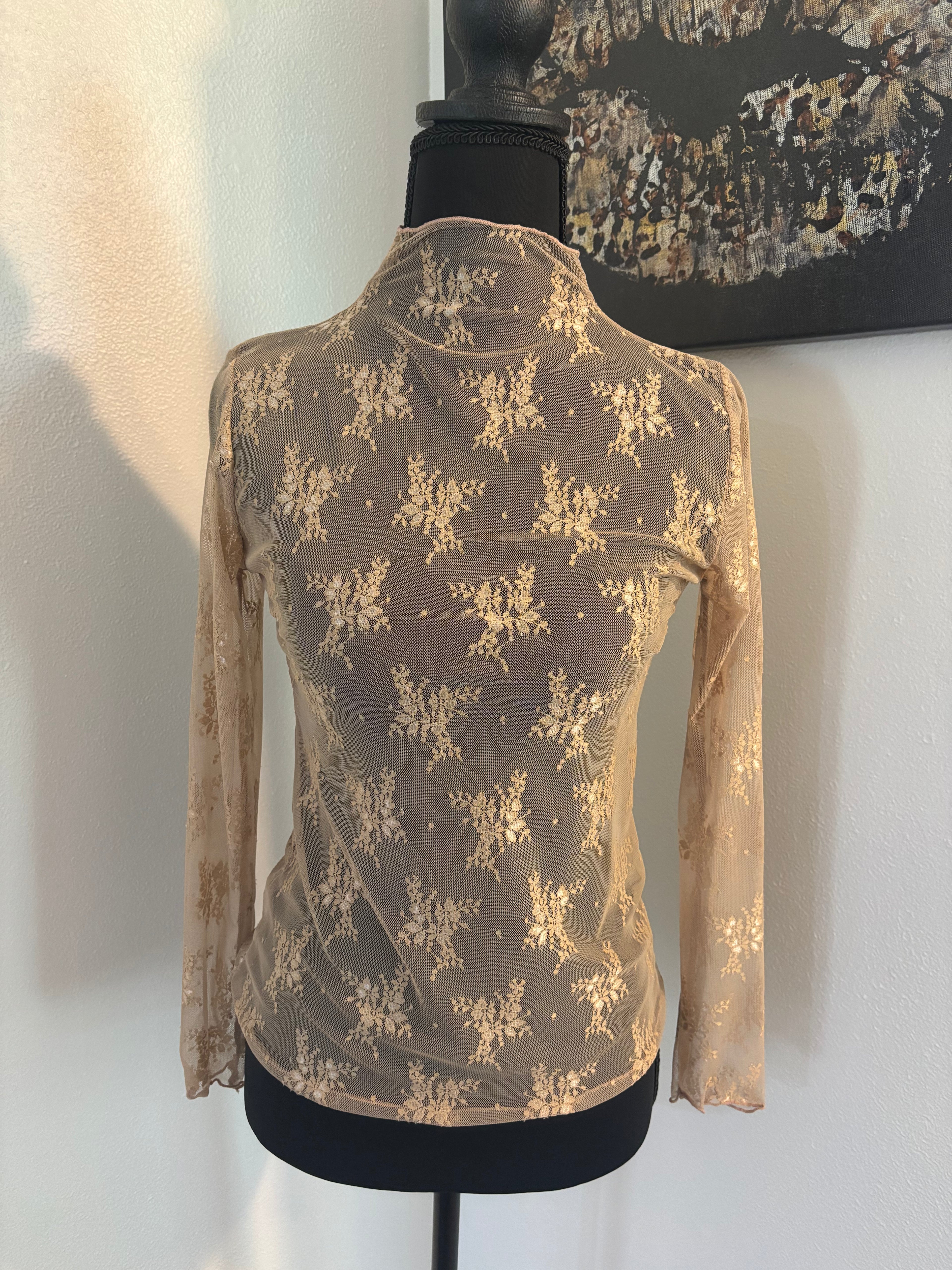 Lace Layering Long Sleeve Top
