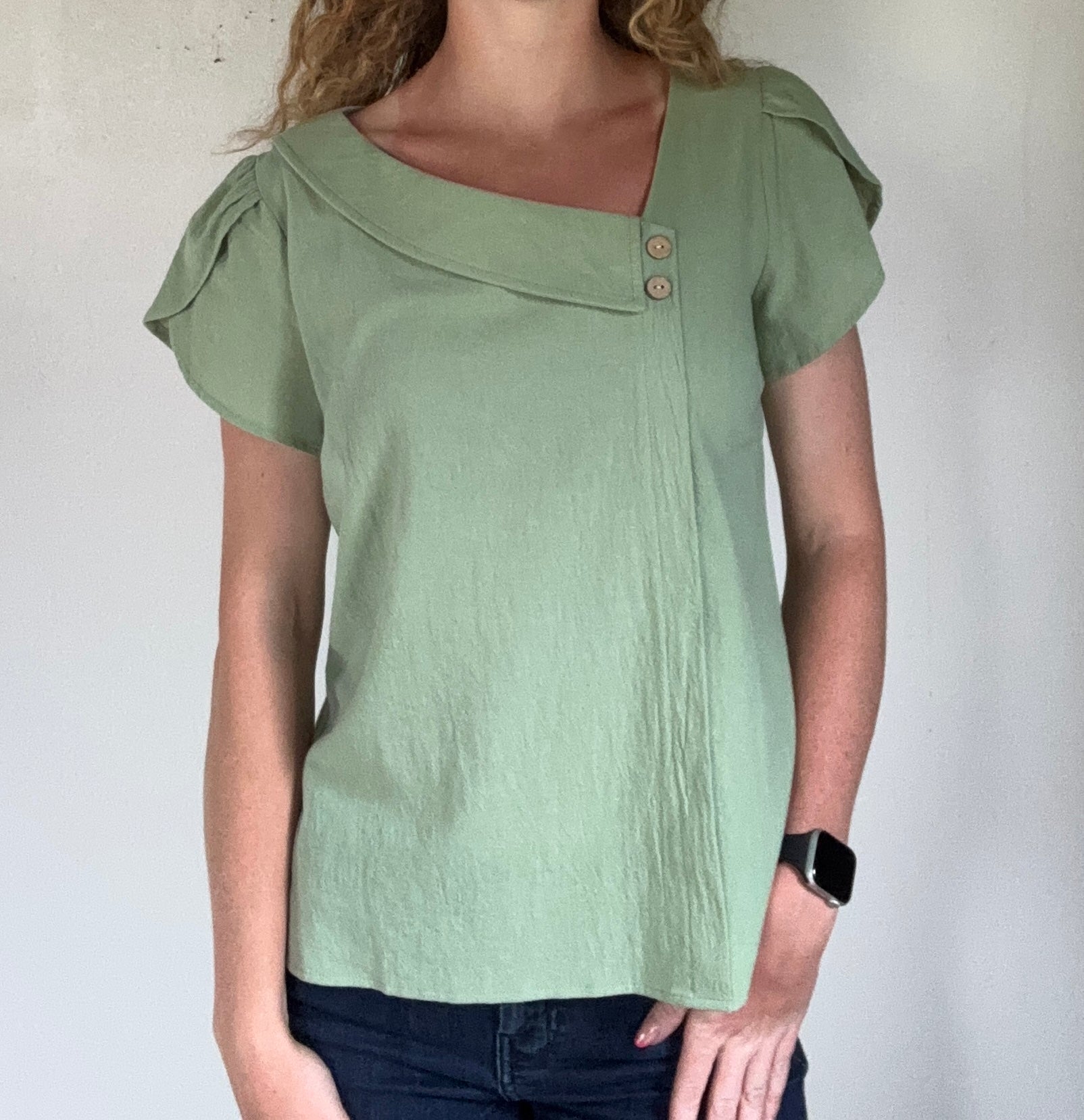 Sage Serenity Button top